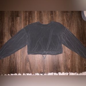 Grey Cropped Pullover
